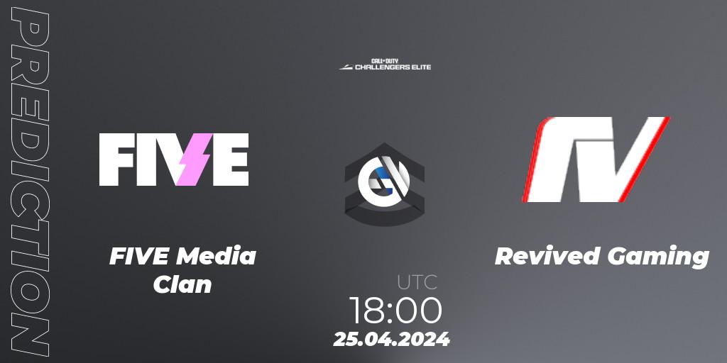 FIVE Media Clan - Revived Gaming: прогноз. 25.04.2024 at 18:00, Call of Duty, Call of Duty Challengers 2024 - Elite 2: EU