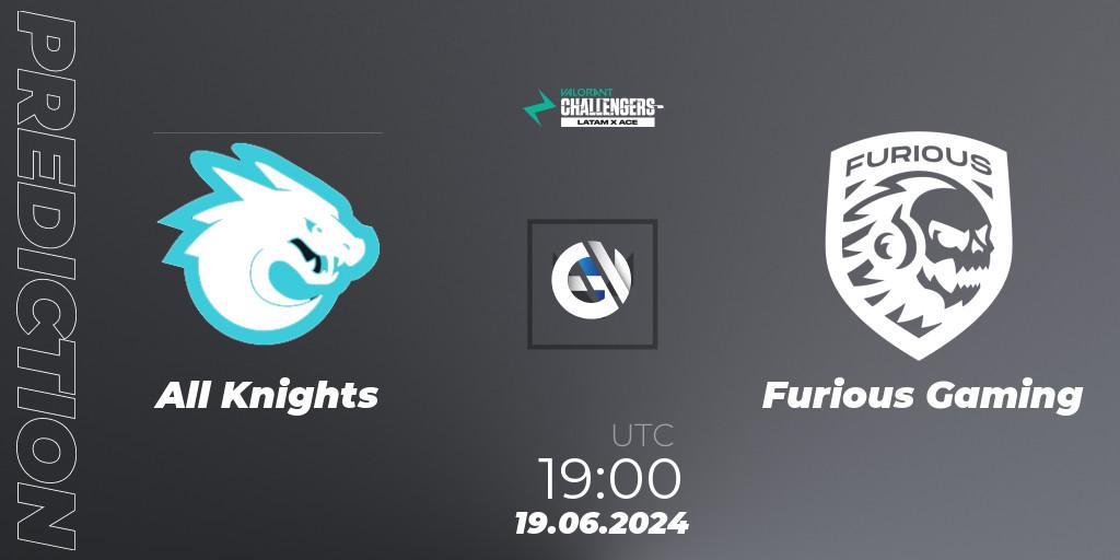 All Knights - Furious Gaming: прогноз. 19.06.2024 at 19:00, VALORANT, VALORANT Challengers 2024 LAS: Split 2
