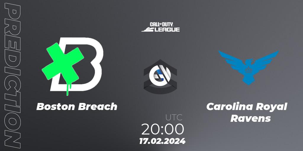 Boston Breach - Carolina Royal Ravens: прогноз. 17.02.2024 at 20:00, Call of Duty, Call of Duty League 2024: Stage 2 Major Qualifiers