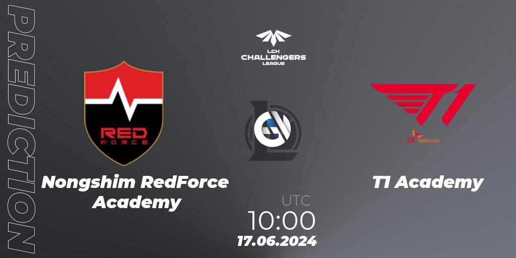 Nongshim RedForce Academy - T1 Academy: прогноз. 17.06.2024 at 10:00, LoL, LCK Challengers League 2024 Summer - Group Stage