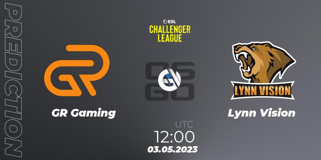 GR Gaming - Lynn Vision: прогноз. 03.05.2023 at 12:00, Counter-Strike (CS2), ESL Challenger League Season 45: Asia-Pacific