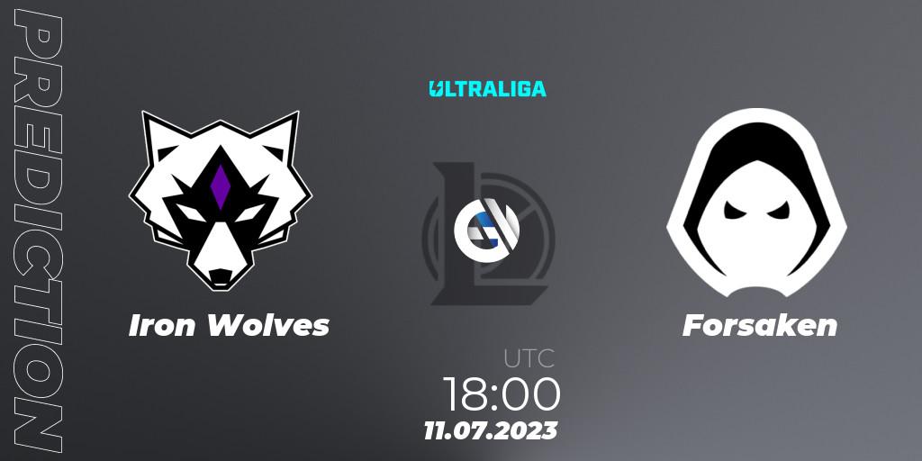 Iron Wolves - Forsaken: прогноз. 11.07.2023 at 18:00, LoL, Ultraliga Season 10 2023 Regular Season