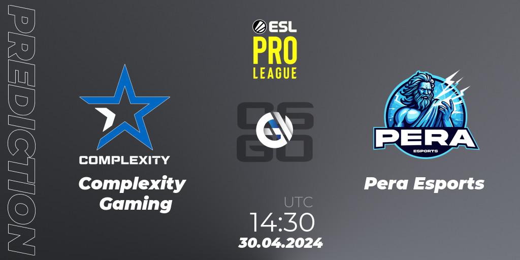 Complexity Gaming - Pera Esports: прогноз. 30.04.2024 at 14:30, Counter-Strike (CS2), ESL Pro League Season 19