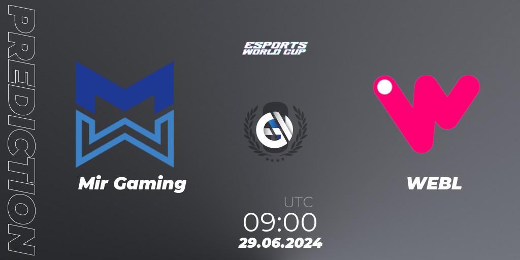 Mir Gaming - WEBL: прогноз. 29.06.2024 at 09:00, Rainbow Six, Esports World Cup 2024: South Korea CQ