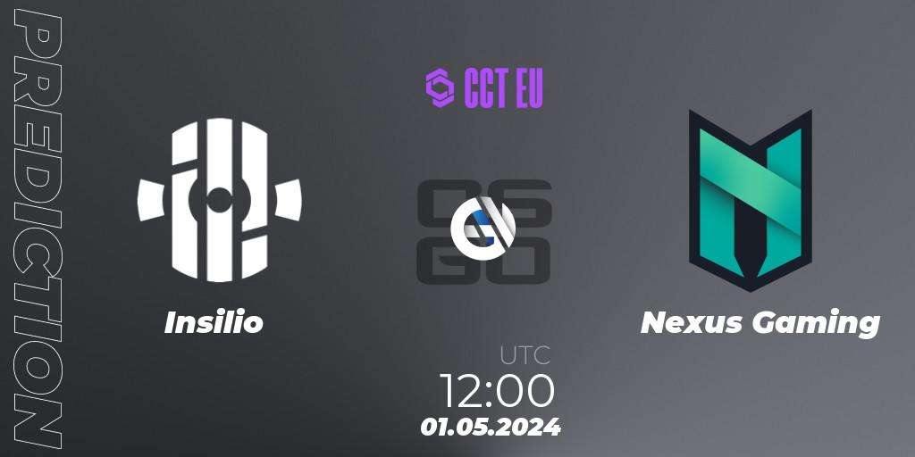 Insilio - Nexus Gaming: прогноз. 01.05.2024 at 12:00, Counter-Strike (CS2), CCT Season 2 Europe Series 2 