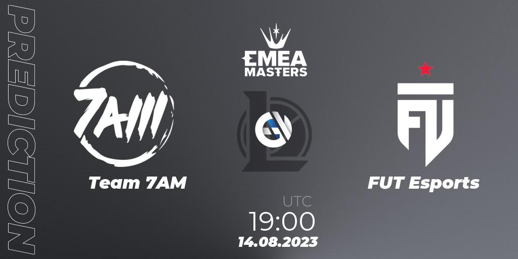Team 7AM - FUT Esports: прогноз. 14.08.2023 at 19:00, LoL, EMEA Masters Summer 2023