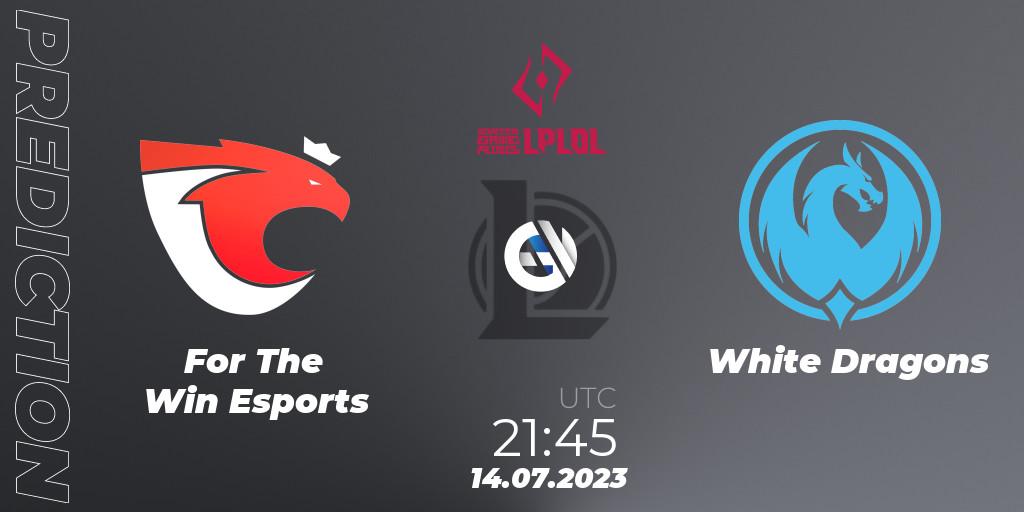 For The Win Esports - White Dragons: прогноз. 14.07.23, LoL, LPLOL Split 2 2023 - Group Stage