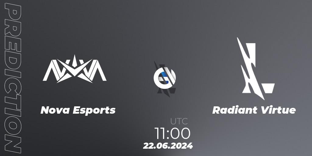 Nova Esports - Radiant Virtue: прогноз. 22.06.2024 at 11:00, Wild Rift, Wild Rift Super League Summer 2024 - 5v5 Tournament Group Stage