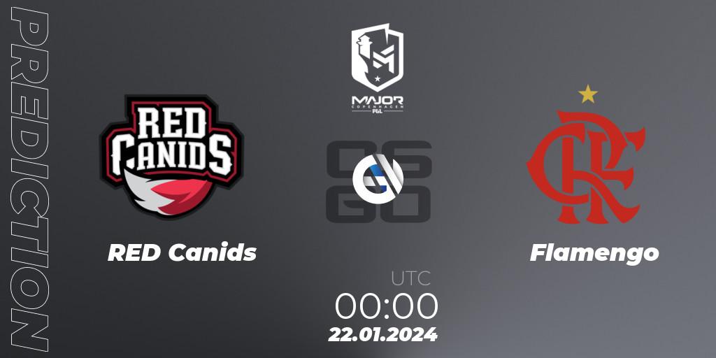 RED Canids - Flamengo: прогноз. 22.01.24, CS2 (CS:GO), PGL CS2 Major Copenhagen 2024 South America RMR Closed Qualifier