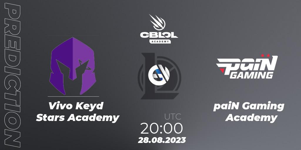 Vivo Keyd Stars Academy - paiN Gaming Academy: прогноз. 28.08.2023 at 20:00, LoL, CBLOL Academy Split 2 2023 - Playoffs