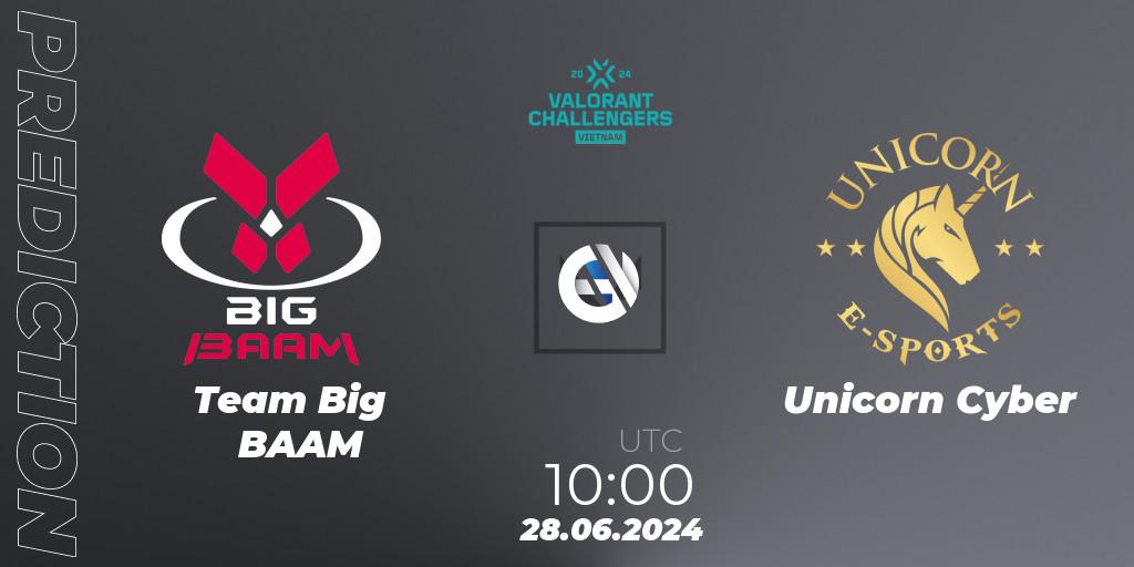 Team Big BAAM - Unicorn Cyber: прогноз. 28.06.2024 at 10:00, VALORANT, VALORANT Challengers 2024: Vietnam Split 2