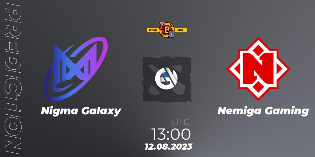 Nigma Galaxy - Nemiga Gaming: прогноз. 12.08.2023 at 13:01, Dota 2, BetBoom Dacha - Online Stage