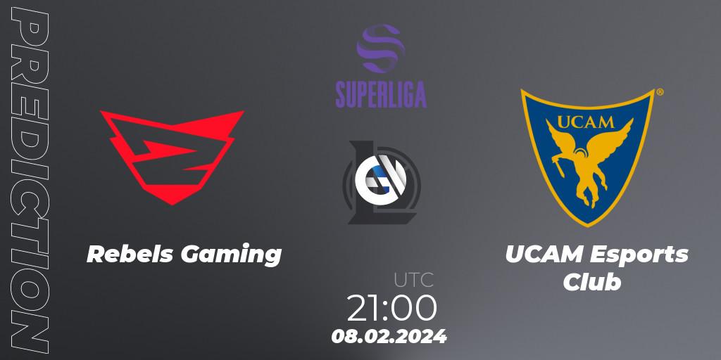Rebels Gaming - UCAM Esports Club: прогноз. 08.02.2024 at 21:00, LoL, Superliga Spring 2024 - Group Stage