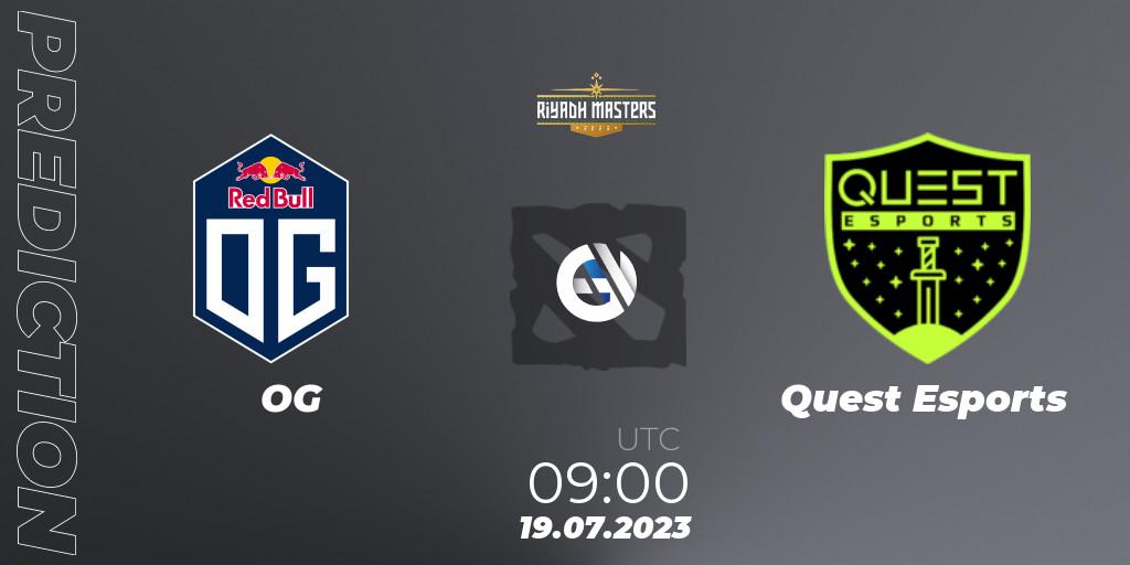 OG - PSG Quest: прогноз. 19.07.2023 at 09:04, Dota 2, Riyadh Masters 2023 - Play-In
