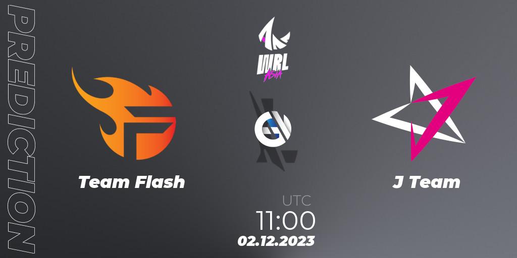 Team Flash - J Team: прогноз. 02.12.2023 at 11:30, Wild Rift, WRL Asia 2023 - Season 2 - Regular Season