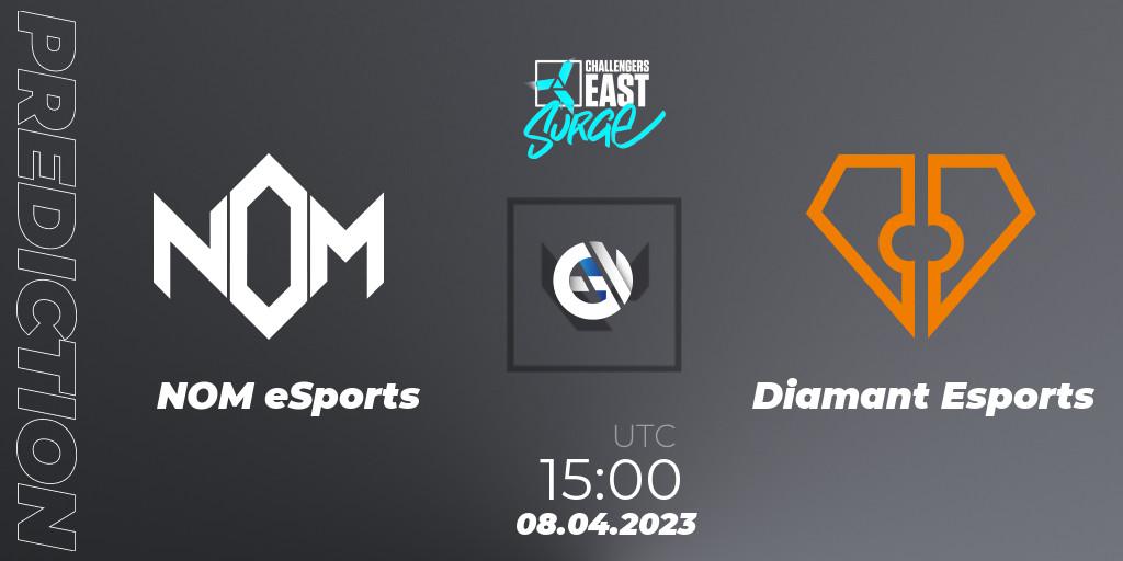 NOM eSports - Diamant Esports: прогноз. 08.04.23, VALORANT, VALORANT Challengers East: Surge - Split 2 - Regular Season