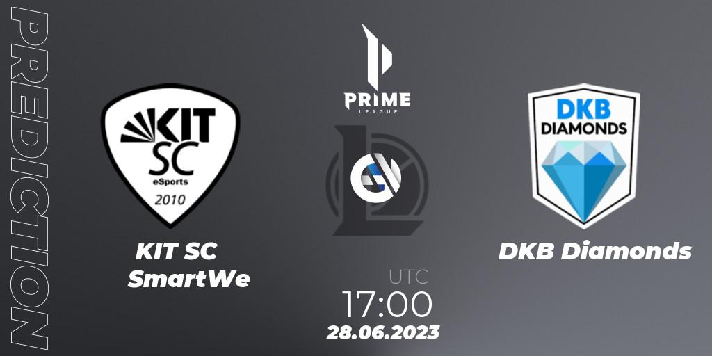 KIT SC SmartWe - DKB Diamonds: прогноз. 28.06.23, LoL, Prime League 2nd Division Summer 2023