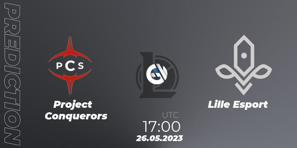 Project Conquerors - Lille Esport: прогноз. 26.05.2023 at 17:00, LoL, LFL Division 2 Summer 2023 - Group Stage