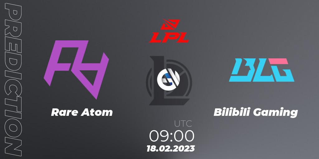 Rare Atom - Bilibili Gaming: прогноз. 18.02.23, LoL, LPL Spring 2023 - Group Stage