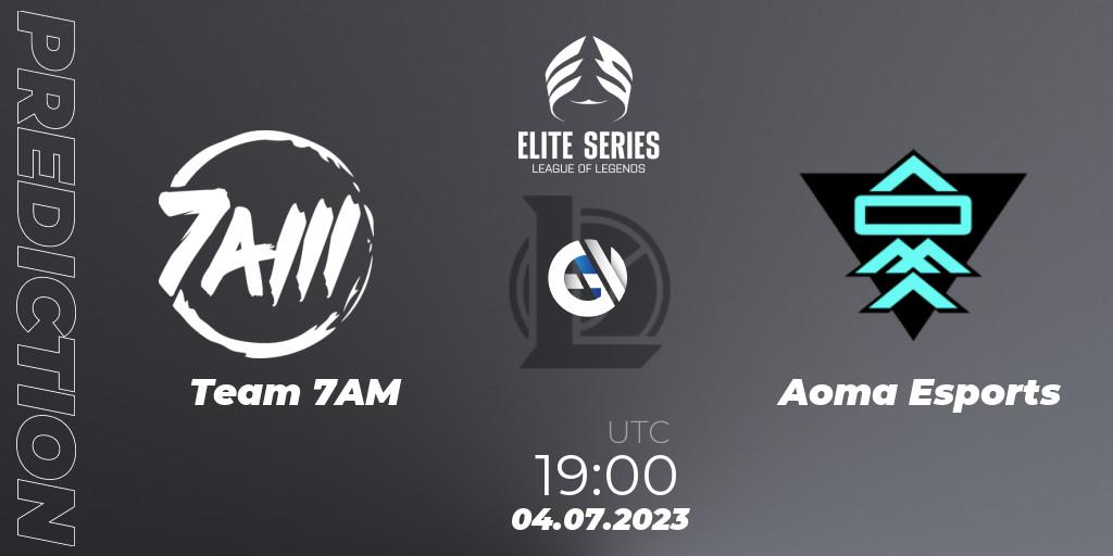Team 7AM - Aoma Esports: прогноз. 04.07.2023 at 19:00, LoL, Elite Series Summer 2023