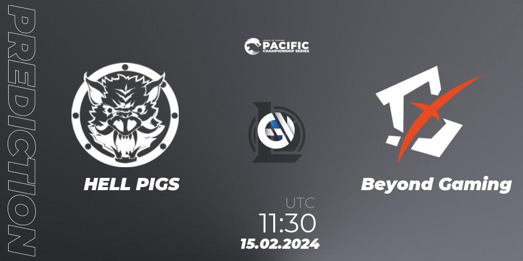 HELL PIGS - Beyond Gaming: прогноз. 15.02.2024 at 11:30, LoL, PCS Spring 2024