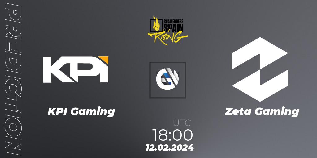 KPI Gaming - Zeta Gaming: прогноз. 12.02.2024 at 19:00, VALORANT, VALORANT Challengers 2024 Spain: Rising Split 1