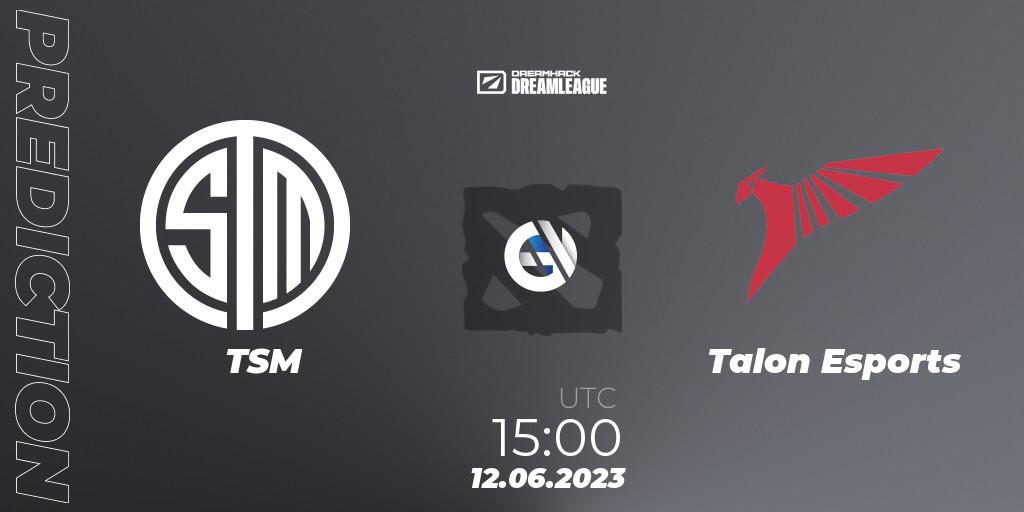 TSM - Talon Esports: прогноз. 12.06.23, Dota 2, DreamLeague Season 20 - Group Stage 1