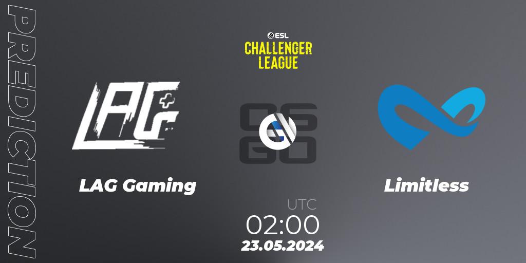 LAG Gaming - Limitless: прогноз. 23.05.2024 at 01:50, Counter-Strike (CS2), ESL Challenger League Season 47: North America