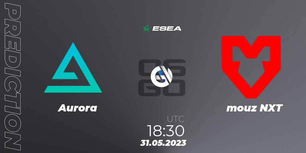 Aurora - mouz NXT: прогноз. 31.05.23, CS2 (CS:GO), ESEA Advanced Season 45 Europe