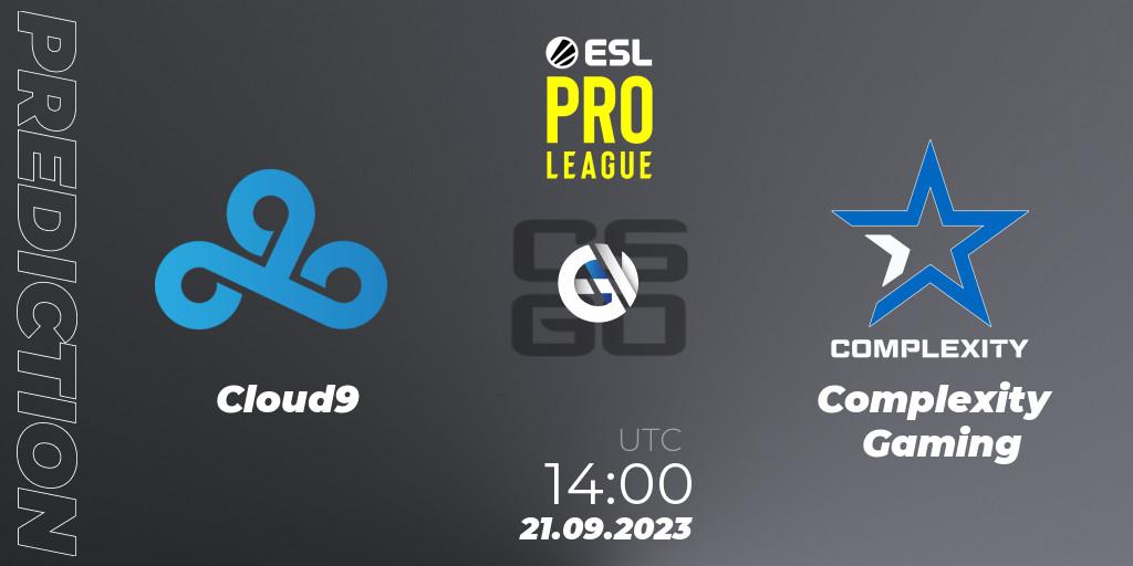 Cloud9 - Complexity Gaming: прогноз. 21.09.23, CS2 (CS:GO), ESL Pro League Season 18