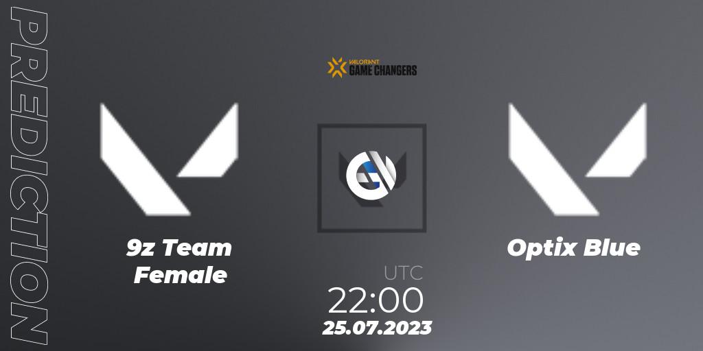 9z Team Female - Optix Blue: прогноз. 25.07.2023 at 22:00, VALORANT, VCT 2023: Game Changers Latin America South