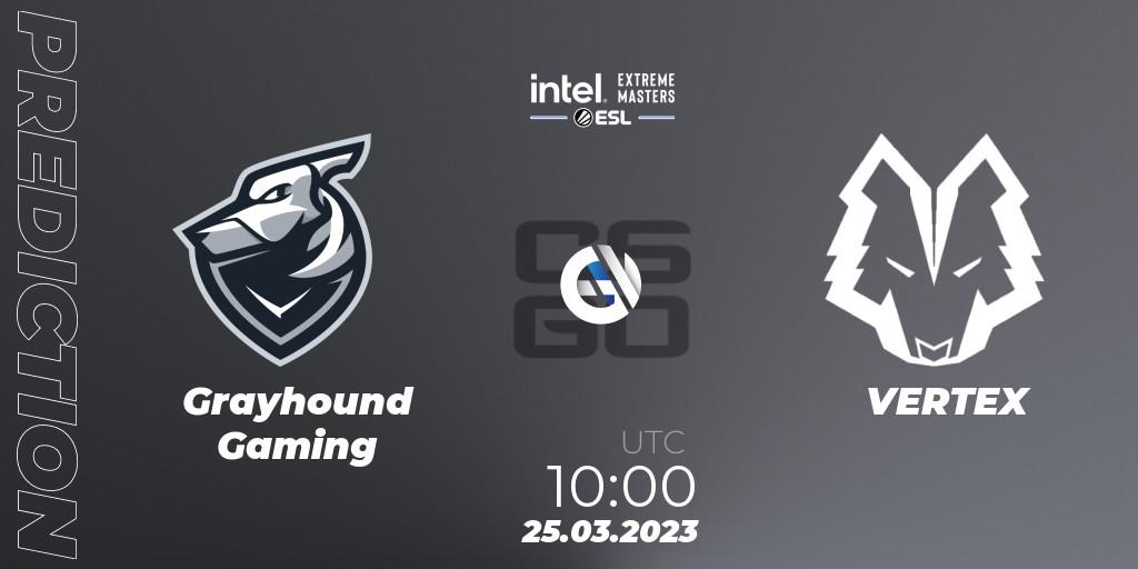 Grayhound Gaming - VERTEX: прогноз. 25.03.23, CS2 (CS:GO), IEM Dallas 2023 Oceania Closed Qualifier