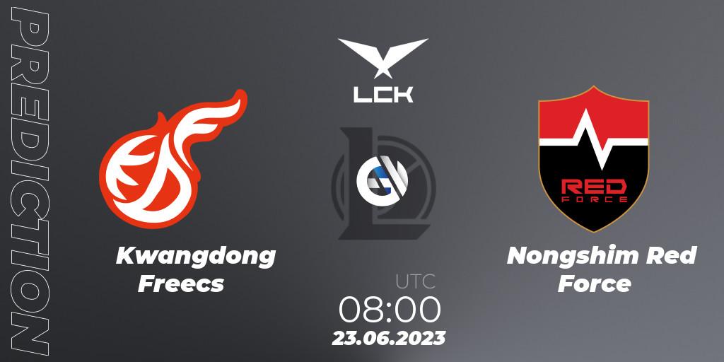 Kwangdong Freecs - Nongshim Red Force: прогноз. 23.06.2023 at 08:00, LoL, LCK Summer 2023 Regular Season
