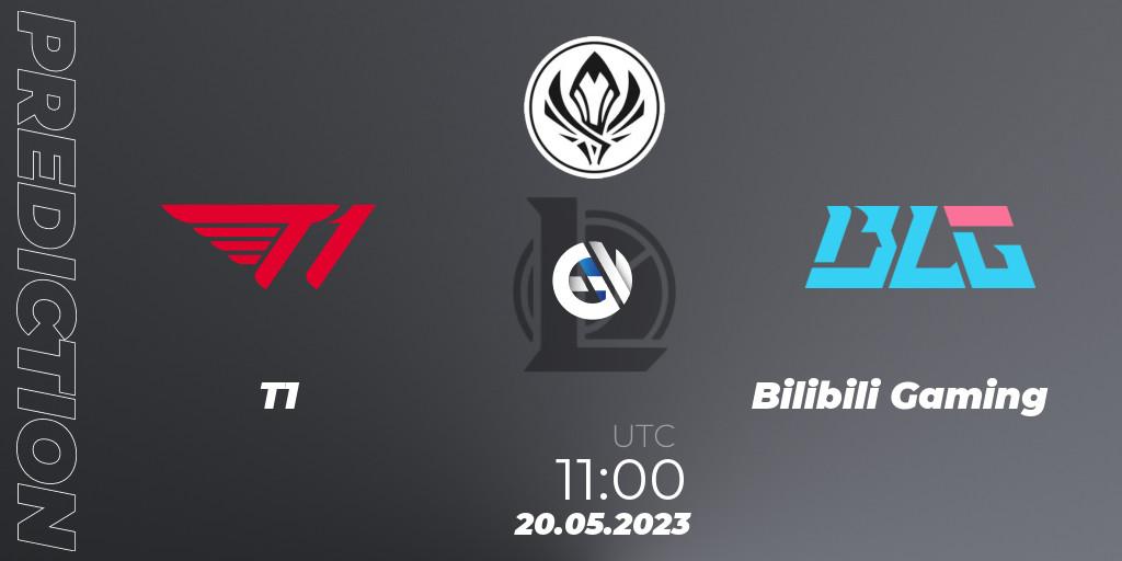 T1 - Bilibili Gaming: прогноз. 20.05.2023 at 11:00, LoL, MSI 2023 - Playoff