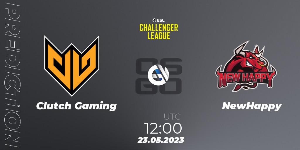 Clutch Gaming - NewHappy: прогноз. 23.05.23, CS2 (CS:GO), ESL Challenger League Season 45: Asia-Pacific