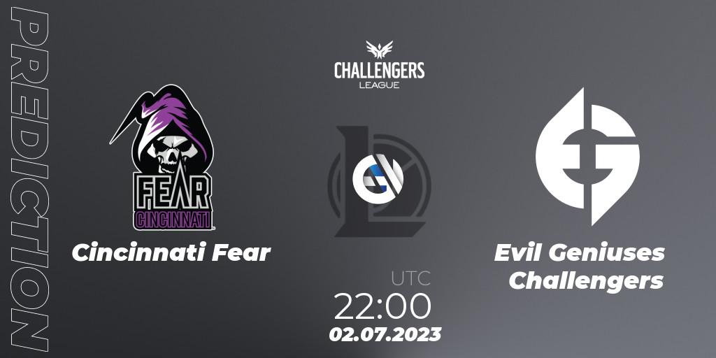 Cincinnati Fear - Evil Geniuses Challengers: прогноз. 02.07.2023 at 22:00, LoL, North American Challengers League 2023 Summer - Group Stage