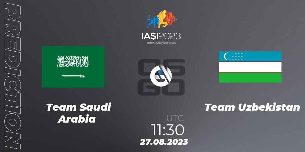 Team Saudi Arabia - Team Uzbekistan: прогноз. 27.08.23, CS2 (CS:GO), IESF World Esports Championship 2023