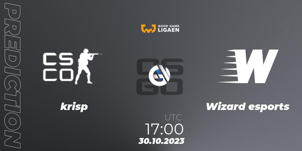 krisp - Wizard esports: прогноз. 30.10.23, CS2 (CS:GO), Good Game-ligaen Fall 2023: Regular Season