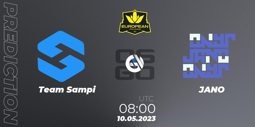 Team Sampi - JANO: прогноз. 10.05.2023 at 08:00, Counter-Strike (CS2), European Pro League Season 8: Division 2
