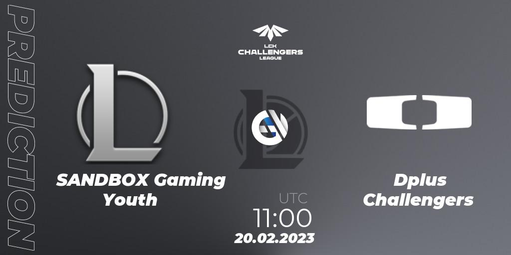 SANDBOX Gaming Youth - Dplus Challengers: прогноз. 20.02.2023 at 10:00, LoL, LCK Challengers League 2023 Spring
