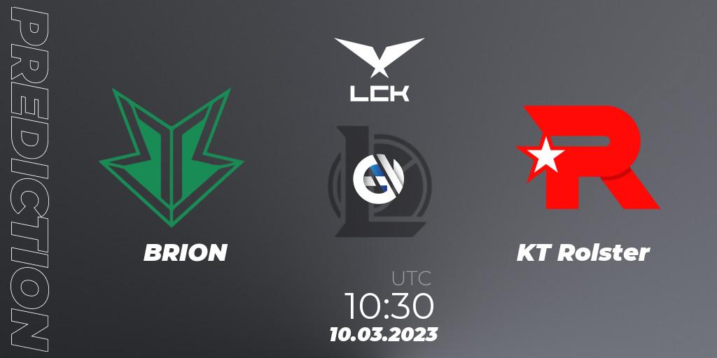 BRION - KT Rolster: прогноз. 10.03.2023 at 10:30, LoL, LCK Spring 2023 - Group Stage