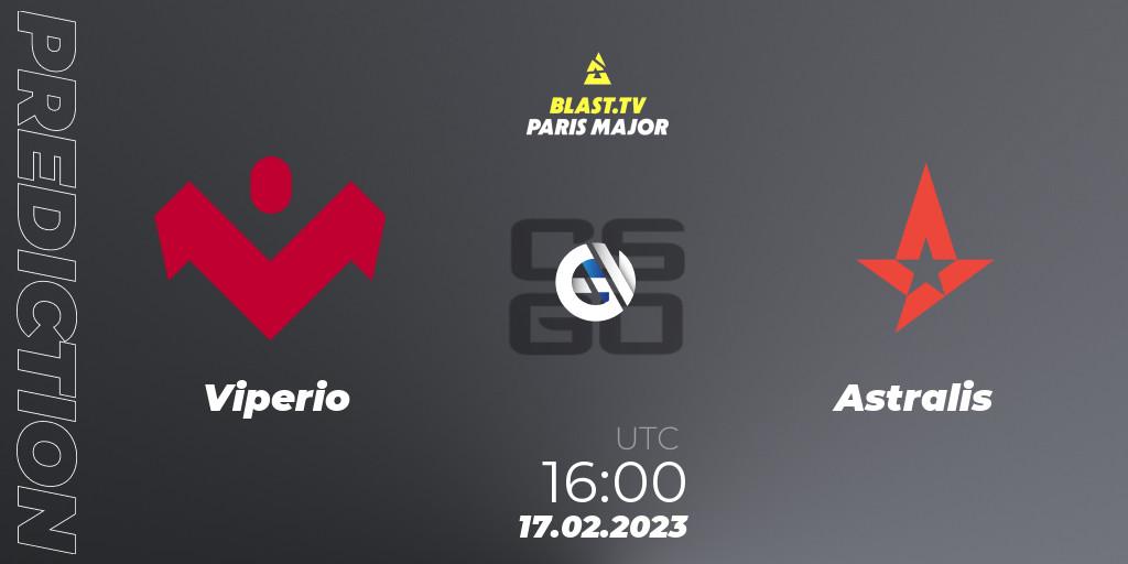 Viperio - Astralis: прогноз. 17.02.2023 at 16:00, Counter-Strike (CS2), BLAST.tv Paris Major 2023 Europe RMR Closed Qualifier A