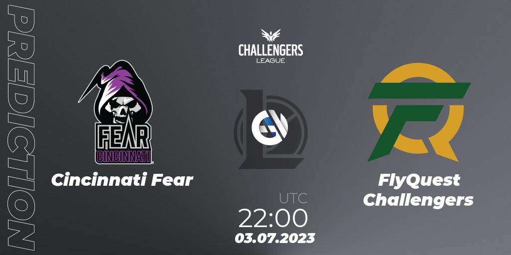 Cincinnati Fear - FlyQuest Challengers: прогноз. 04.07.23, LoL, North American Challengers League 2023 Summer - Group Stage