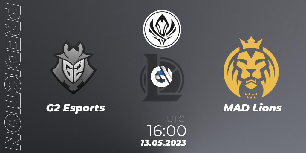 G2 Esports - MAD Lions: прогноз. 13.05.2023 at 15:25, LoL, MSI 2023 - Playoff
