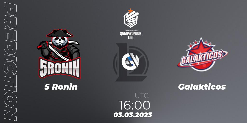 5 Ronin - Galakticos: прогноз. 03.03.2023 at 16:00, LoL, TCL Winter 2023 - Group Stage