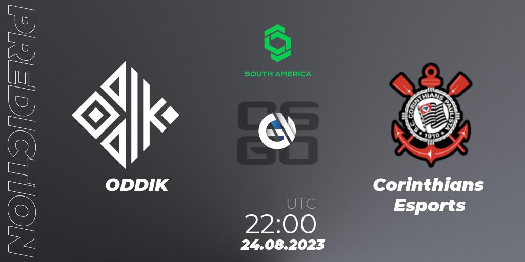 ODDIK - Corinthians Esports: прогноз. 24.08.2023 at 22:00, Counter-Strike (CS2), CCT South America Series #10