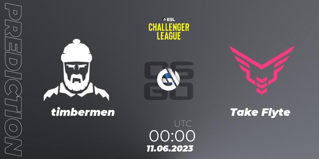 timbermen - Take Flyte: прогноз. 11.06.23, CS2 (CS:GO), ESL Challenger League Season 45 Relegation: North America