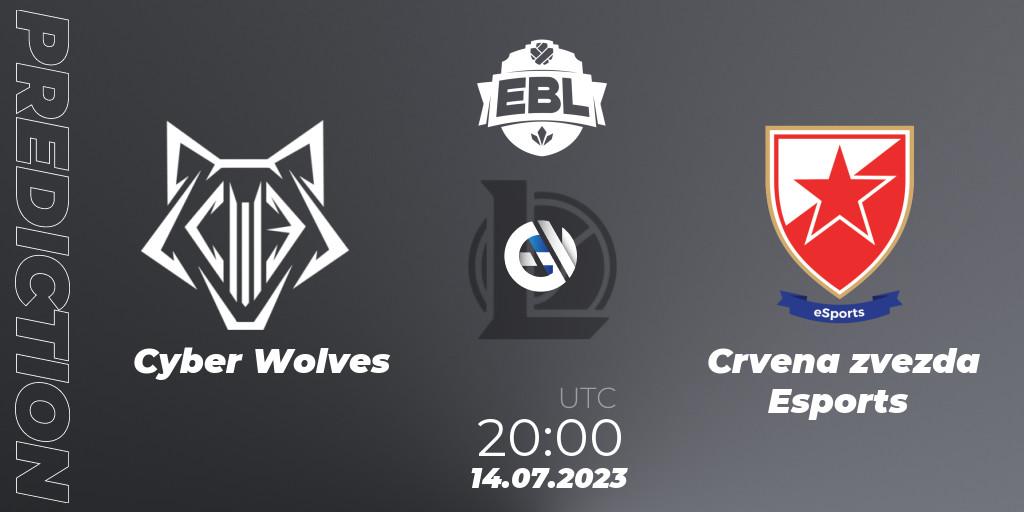 Cyber Wolves - Crvena zvezda Esports: прогноз. 23.06.2023 at 19:00, LoL, Esports Balkan League Season 13