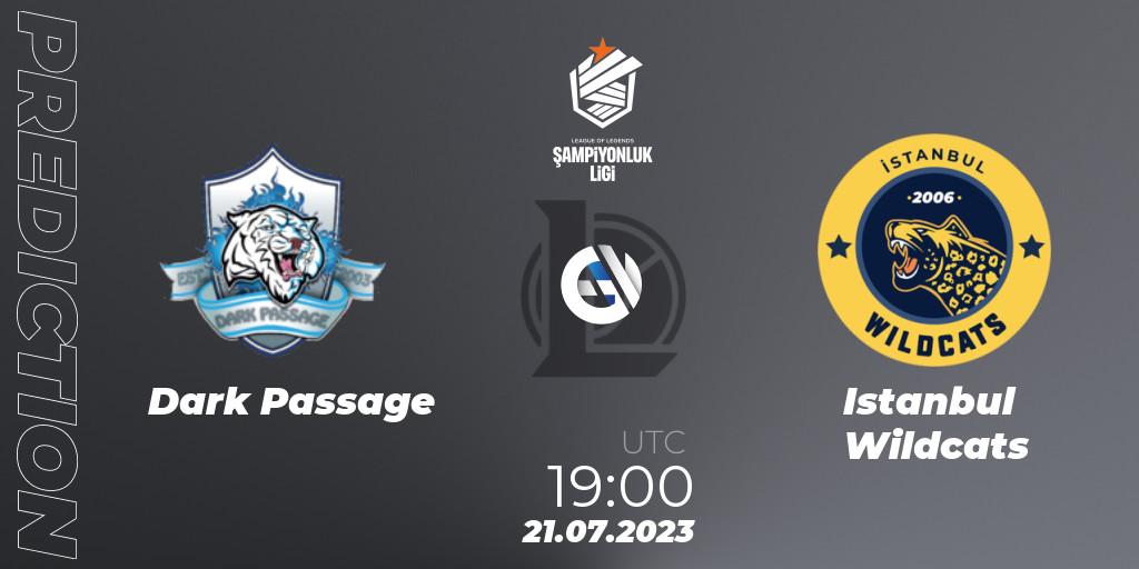 Dark Passage - Istanbul Wildcats: прогноз. 21.07.23, LoL, TCL Summer 2023 - Group Stage