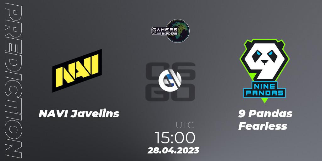 NAVI Javelins - 9 Pandas Fearless: прогноз. 28.04.2023 at 15:00, Counter-Strike (CS2), Gamers Without Borders Women Charity Cup 2023